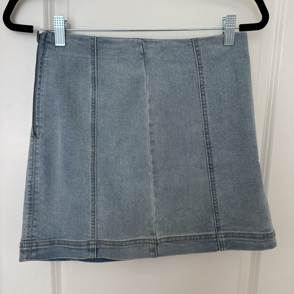 Wild Fable Light Blue Denim Mini Skirt
